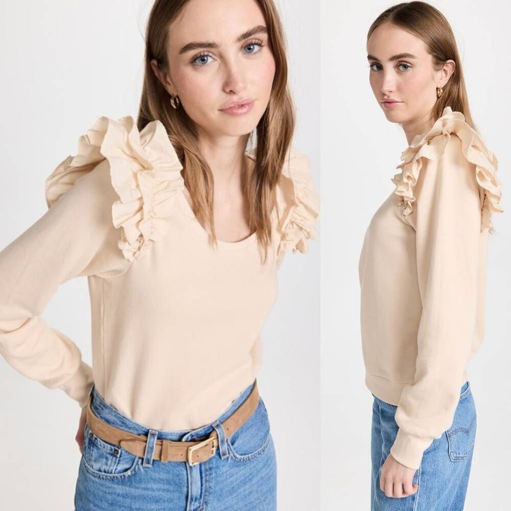 Nation LTD Esther Sweatshirt with Poplin L $225
